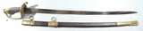 VERY FINE CIVIL WAR U.S. MODEL 1850 FOOT OFFICER’S SWORD AND SCABBARD BY F. HORSTER OF SOLINGEN. - 1 of 11