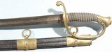 VERY FINE CIVIL WAR U.S. MODEL 1850 FOOT OFFICER’S SWORD AND SCABBARD BY F. HORSTER OF SOLINGEN. - 9 of 11