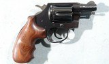 COLT DETECTIVE SPECIAL .38SPL 2" SNUB NOSE BLUE REVOLVER WITH HOGUE ROSE WOOD GRIPS, CIRCA 1970. - 2 of 5