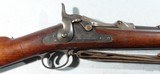 SUPERIOR SPRINGFIELD U.S. MODEL 1888 RAMROD BAYONET TRAPDOOR RIFLE W/ORIG. ROCK ISLAND MODEL 1888 ONE PIECE SLING. - 2 of 13