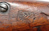 SUPERIOR SPRINGFIELD U.S. MODEL 1888 RAMROD BAYONET TRAPDOOR RIFLE W/ORIG. ROCK ISLAND MODEL 1888 ONE PIECE SLING. - 13 of 13
