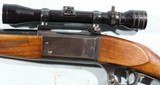 EARLY POST WAR SAVAGE ARMS CORP. MODEL 99EG OR 99  LEVER ACTION .300 SAVAGE CAL. RIFLE CIRCA 1949 W/SCOPE. - 3 of 11