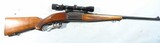 EARLY POST WAR SAVAGE ARMS CORP. MODEL 99EG OR 99  LEVER ACTION .300 SAVAGE CAL. RIFLE CIRCA 1949 W/SCOPE. - 1 of 11