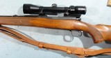 EARLY POST WW2 WINCHESTER MODEL 70 PRE-64 BOLT ACTION .270 WIN. CAL RIFLE CA. 1951 W/SCOPE. - 5 of 8