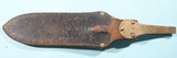 EARLY ROCK ISLAND ARSENAL U.S. 1880 HUNTING KNIFE SCABBARD. - 2 of 2