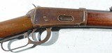 EARLY WINCHESTER MODEL 1894 LEVER ACTION .38-55 CAL RIFLE CIRCA 1901. - 2 of 11
