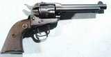 1957 RUGER OLD MODEL SINGLE SIX EARLY "FLAT GATE" .22 BLUE REVOLVER. - 1 of 8
