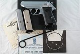 NEW IN BOX MANURHIN WALTHER PPK OR PPK/S .380ACP STAINLESS PISTOL. - 1 of 4