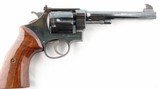 1934 SMITH & WESSON 2ND MODEL HAND EJECTOR (HE) TARGET .44 SPECIAL 6 1/2" BLUE D.A. REVOLVER. - 1 of 7
