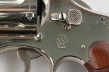 PRE-WAR SMITH & WESSON 3RD MODEL 1926 HAND EJECTOR (H.E.) .44 SPECIAL NICKEL 4" REVOLVER. - 4 of 8