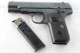 COLT MODEL 1903 SEMI-AUTO .32 ACP CAL. POCKET HAMMERLESS PISTOL CA. 1920. - 1 of 6