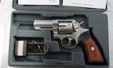 LIKE NEW IN BOX RUGER GP100 .357 MAGNUM 3" STAINLESS REVOLVER, CIRCA 2008. - 3 of 6