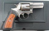 LIKE NEW IN BOX RUGER GP100 .357 MAGNUM 3" STAINLESS REVOLVER, CIRCA 2008. - 1 of 6