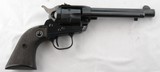 NEAR MINT 1961 RUGER SINGLE-SIX .22LR 5 1/2" BLUE REVOLVER. - 1 of 5