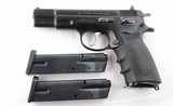 CZ MODEL 75 CZ75 OR CZ-75 SEMI-AUTO 9MM PISTOL W/2 EXTRA MAGAZINES. - 1 of 5
