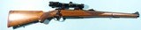 1984 RUGER MODEL M77 OR 77 BOLT ACTION .243 WIN. CAL. MANNLICHER CARBINE. W/ SCOPE. - 1 of 6