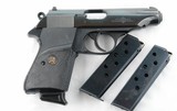 1973 WALTHER PP .380ACP (9MM Kurz) PISTOL W/ TWO EXTRA MAGS. - 2 of 6