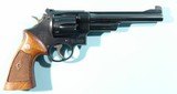 1953 SMITH & WESSON .38/44 OUTDOORSMAN MODEL OF 1950 PRE MODEL 23 N FRAME 5-SCREW 6 1/2" BLUE .38 SPECIAL REVOLVER. - 1 of 6