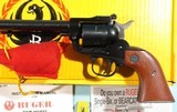 1994 NEW IN BOX RUGER NEW MODEL SINGLE-SIX CONVERTIBLE NR-9 .22LR / .22MRF (.22 WIN MAG) 9 1/2" BLUE REVOLVER. - 3 of 5