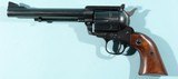 1956 RARE IN ORIG BOX EARLY (2ND YEAR) RUGER OLD MODEL BLACKHAWK FLAT-TOP .44 MAG. CAL. 6 ½” REVOLVER. - 3 of 7