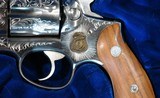1985 CASED RUGER SPEED-SIX "V.S.P. LTD EDITION" ENGRAVED VIRGINIA STATE POLICE 2 3/4" STAINLESS .357 MAGNUM REVOLVER. - 3 of 7