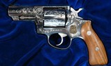 1985 CASED RUGER SPEED-SIX "V.S.P. LTD EDITION" ENGRAVED VIRGINIA STATE POLICE 2 3/4" STAINLESS .357 MAGNUM REVOLVER. - 2 of 7