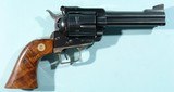 1972 RUGER OLD MODEL BLACKHAWK .45 LONG COLT 4 3/4" BLUE S.A. THREE SCREW REVOLVER WITH BRASS TRIGGERGUARD (MR-3DB). - 1 of 5