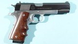 LIKE NEW SPRINGFIELD ARMORY MODEL 1911 1911-A1 TWO-TONE .45ACP FULL SIZE ALL STEEL PISTOL. - 1 of 4