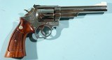 1975 SMITH & WESSON MODEL 19 3 19-3 .357 MAGNUM 6" NICKEL REVOLVER. - 1 of 7