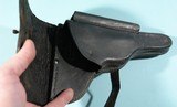 PRE WW2 GERMAN DWM MODEL 1920 COMMERCIAL 7.65MM LUGER PISTOL W/WW2 BULGARIAN ARMY P08 LUGER HOLSTER. - 10 of 11