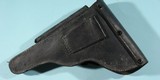 PRE WW2 GERMAN DWM MODEL 1920 COMMERCIAL 7.65MM LUGER PISTOL W/WW2 BULGARIAN ARMY P08 LUGER HOLSTER. - 9 of 11