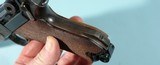 PRE WW2 GERMAN DWM MODEL 1920 COMMERCIAL 7.65MM LUGER PISTOL W/WW2 BULGARIAN ARMY P08 LUGER HOLSTER. - 7 of 11