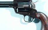 1990 MINT RUGER NEW MODEL BLACKHAWK CONVERTIBLE .45ACP / .45 LONG COLT 4 3/4" BLUE S.A. REVOLVER. - 5 of 5
