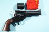 1990 MINT RUGER NEW MODEL BLACKHAWK CONVERTIBLE .45ACP / .45 LONG COLT 4 3/4" BLUE S.A. REVOLVER. - 1 of 5