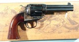 NEW IN BOX UBERTI BISLEY MODEL 1873 SINGLE ACTION SAA .45 LONG COLT (.45LC) 4 3/4" BLUE/ CASE REVOLVER. - 2 of 5