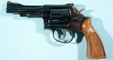 1972 SMITH & WESSON MODEL 15-3 K-38 COMBAT MASTERPIECE 4" BLUE .38 SPECIAL REVOLVER. - 1 of 5