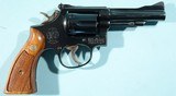 1972 SMITH & WESSON MODEL 15-3 K-38 COMBAT MASTERPIECE 4" BLUE .38 SPECIAL REVOLVER. - 2 of 5
