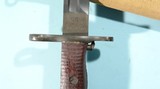SUPERIOR SPRINGFIELD U.S. MODEL 1905 (FOR 1903 OR 1903A1) BAYONET DATED 1920 W/ MODEL 1910 SCABBARD AND CANVAS COVER. - 3 of 10
