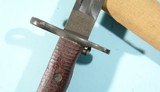 SUPERIOR SPRINGFIELD U.S. MODEL 1905 (FOR 1903 OR 1903A1) BAYONET DATED 1920 W/ MODEL 1910 SCABBARD AND CANVAS COVER. - 2 of 10