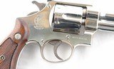 SCARCE PRE-WAR SMITH & WESSON .38/44 OUTDOORSMAN TARGET .38 S&W SPECIAL CAL. 6 ½” NICKEL REVOLVER CA. 1939. - 3 of 7