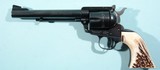 1961 RUGER OLD MODEL BLACKHAWK FLAT-TOP .357 MAGNUM 6 1/2" BLUE SINGLE ACTION REVOLVER. - 1 of 9
