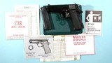 INTERARMS STAR MODEL BM SEMI-AUTO 9MM LUGER CAL PISTOL IN ORIGINAL BOX CA. 1970. - 1 of 6