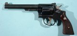 EARLY POST-WAR SMITH & WESSON K-22 TARGET MASTERPIECE 22LR CAL. 6” REVOLVER CA. 1947. - 1 of 7