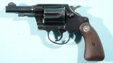 1962 COLT DETECTIVE SPECIAL RARE 3" BLUE .38 SPECIAL D.A. REVOLVER. - 1 of 8