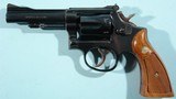 1975 SMITH & WESSON MODEL 18 3 OR 18-3 K22 OR K-22 COMBAT MASTERPIECE .22LR 4" BLUE PINNED BBL REVOLVER. - 1 of 7