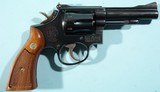 1975 SMITH & WESSON MODEL 18 3 OR 18-3 K22 OR K-22 COMBAT MASTERPIECE .22LR 4" BLUE PINNED BBL REVOLVER. - 2 of 7