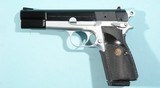 BROWNING HI-POWER TWO TONE 9MM SEMI-AUTO PISTOL CA. 1990’S W/3 EXTRA MAGS. - 2 of 5