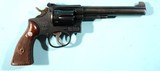 SMITH & WESSON K-38 K38 TARGET MASTERPIECE .38 SPL. CAL. 6” REVOLVER CA. 1952. - 2 of 6