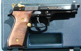 BERETTA LIMITED EDITION BY FACTORY 92F-S 92F S 92 EL GOLD INLAID 9MM PISTOL NEW IN BOX. - 1 of 5