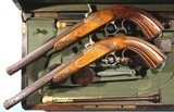 ORIGINAL CASED PAIR FRENCH PERCUSSION DUELLING/TARGET PISTOLS BY FERDINAND CLAUDIN (1835-90) OF PARIS CA. 1850’S. - 5 of 12